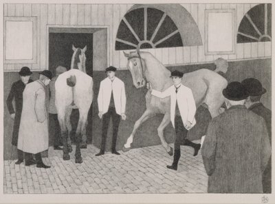 The Horse Mart, c.1918 by Robert Polhill Bevan